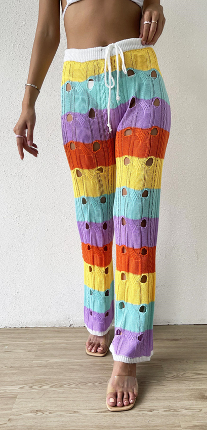 Horizontal Striped Trouser Multicolor