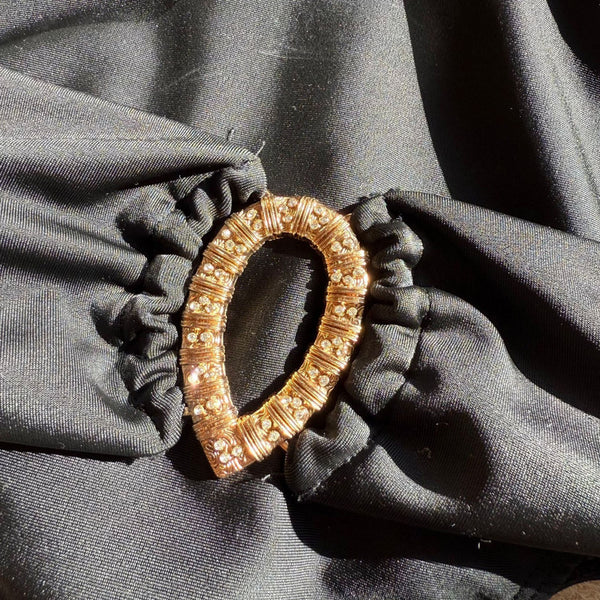 Black Solid Halter One Piece Swimsuit