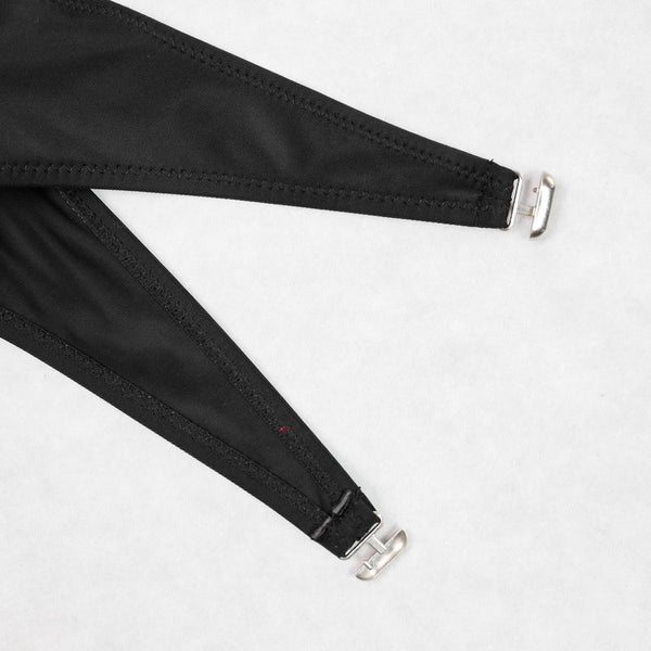 Black Tropical High Waisted Bikini Set