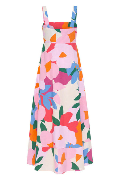 Multicolor Tropical Resort Dress